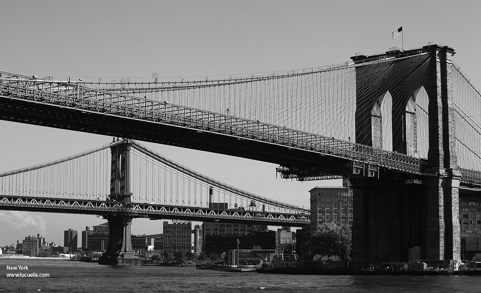 Brooklyn and Manhattan Bridges - New York