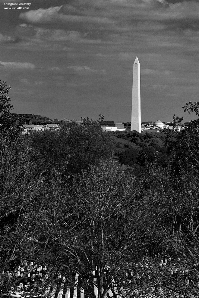 Washington Monument from the Arlington Cemetery