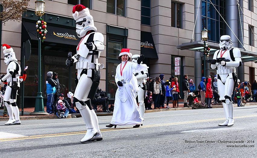 Star Wars characters in the RTC christmas parade 2014