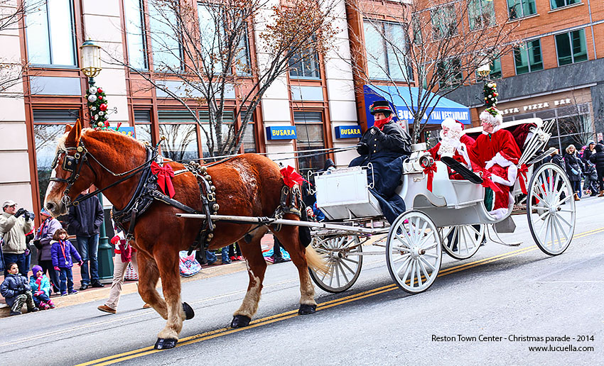 Santa Claus, Reston Town Center Christmas parade 2014