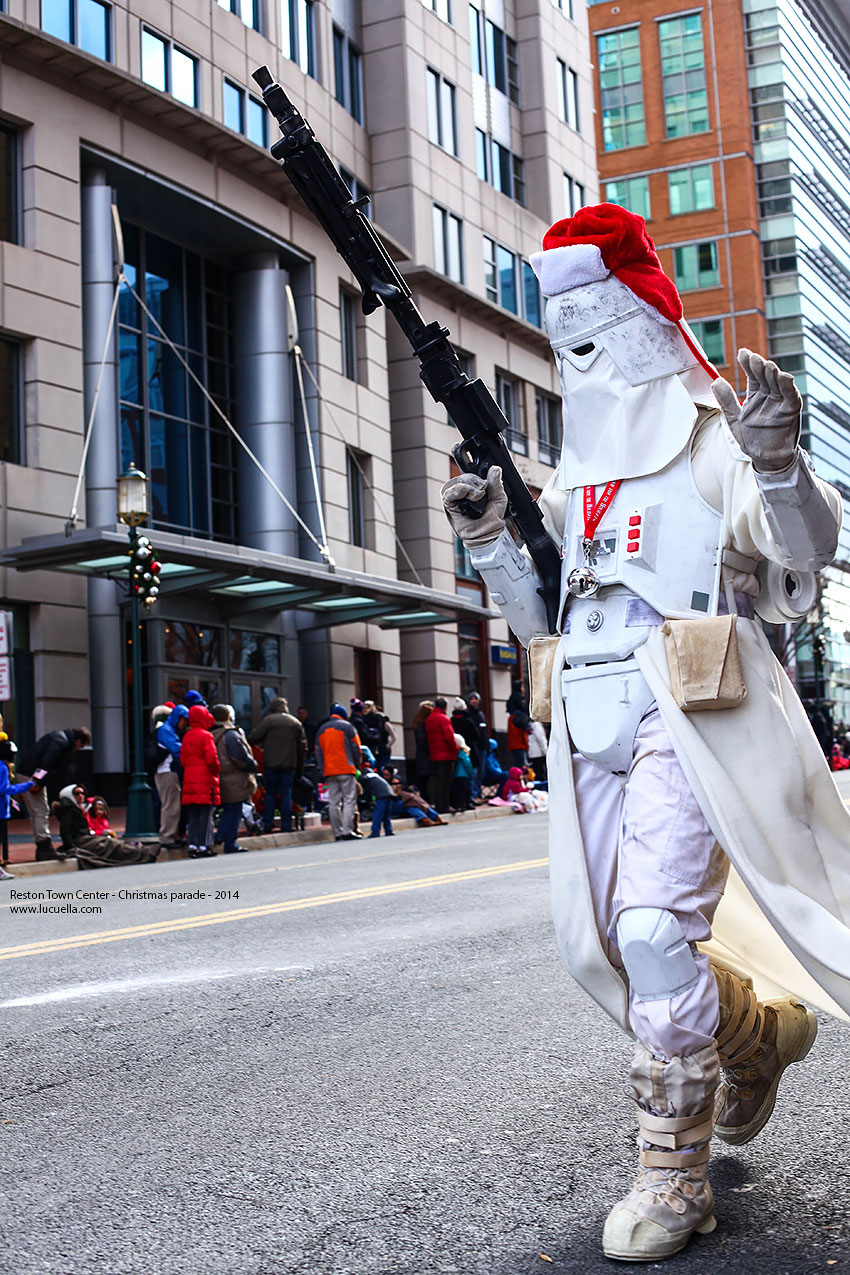 Star Wars characters in the RTC christmas parade 2014